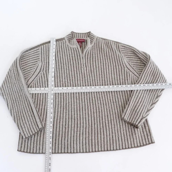 Nevada Vintage Y2K Half Zip Pullover Long Sleeve Shirt Sweater ~Large - Picture 4 of 12